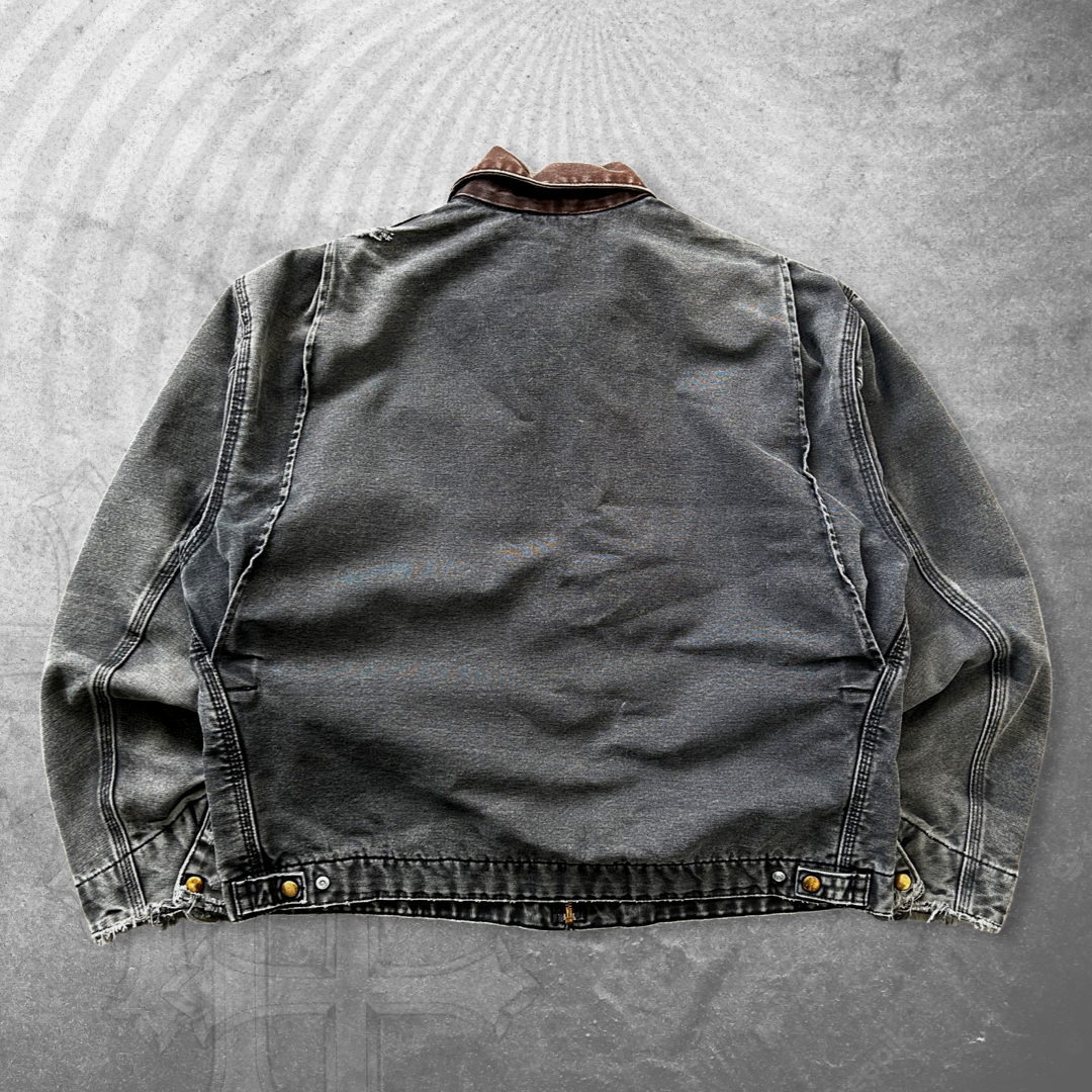 Faded Black Carhartt Detroit Jacket 1990s (XL)