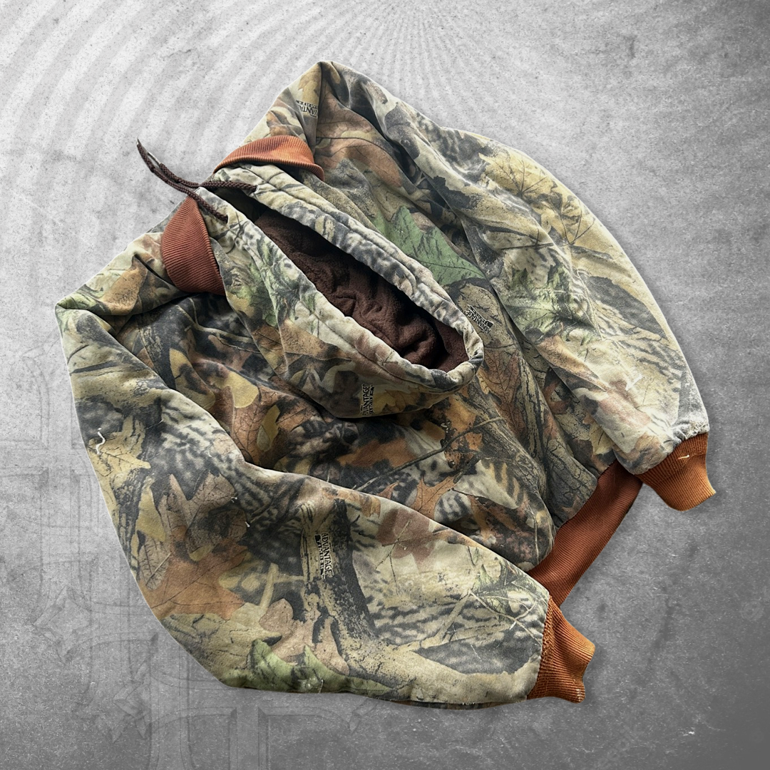 Camo Duxbak Hooded Jacket 1990s (M)