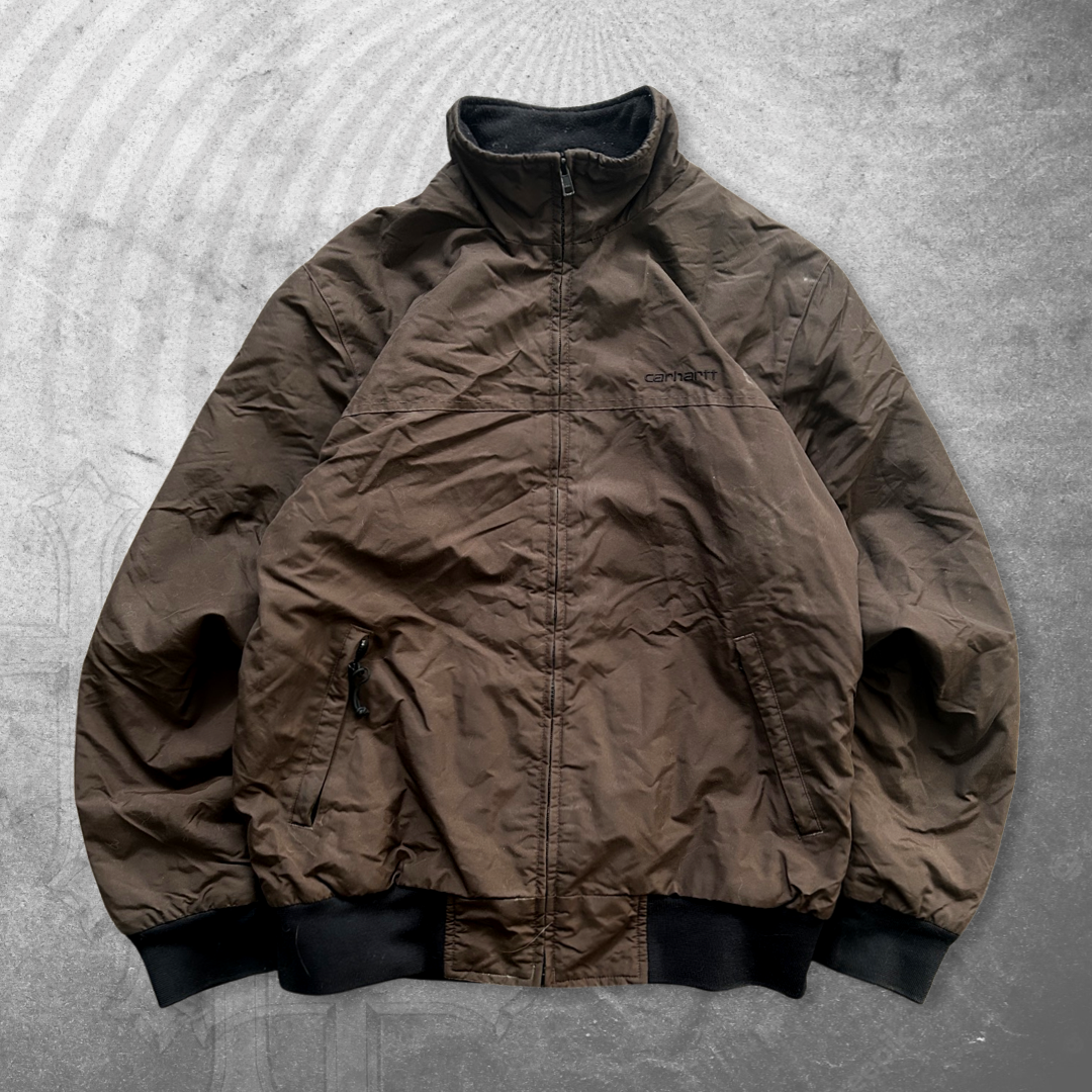 Mocha Brown Carhartt Weatherproof Bomber Jacket 2000s (S)