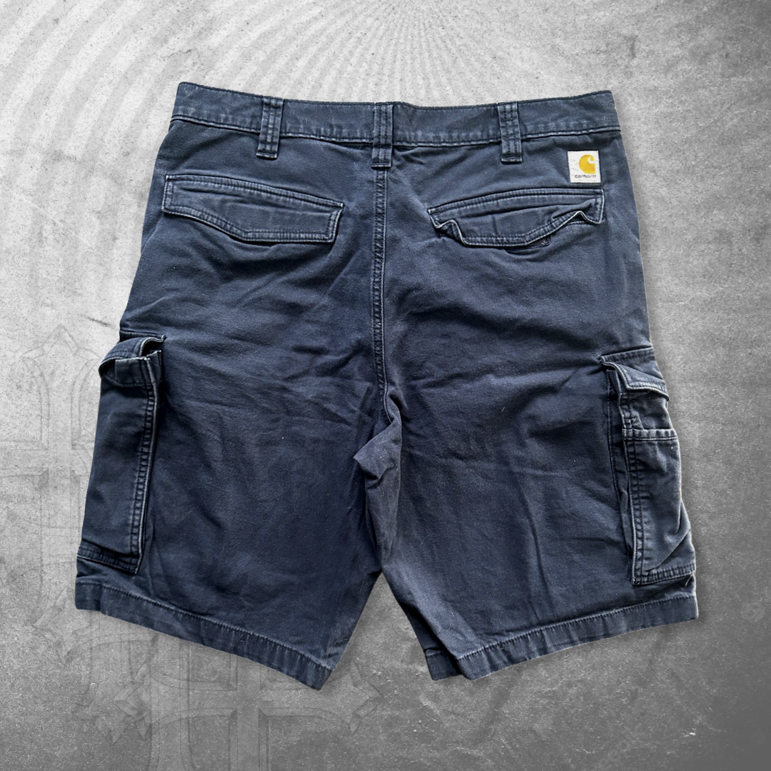 Navy Carhartt Cargo Shorts 2000s (36)
