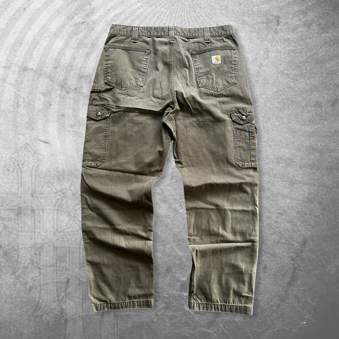 Light Brown Carhartt Double Knee Cargo Pants 2000s (36x30)