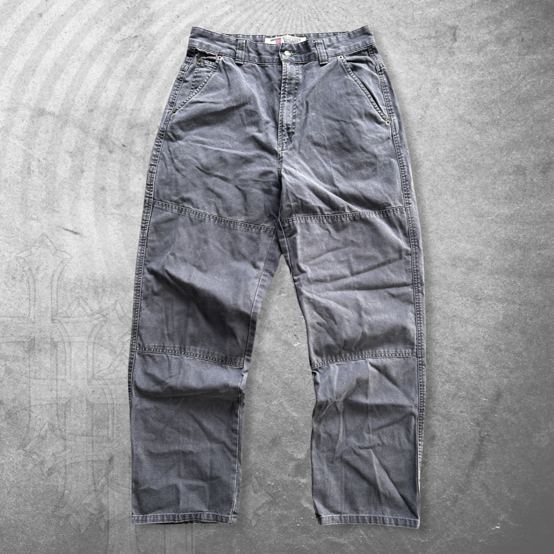 Grey Tommy Hilfiger Double Knee Pants 2000s (33x31)