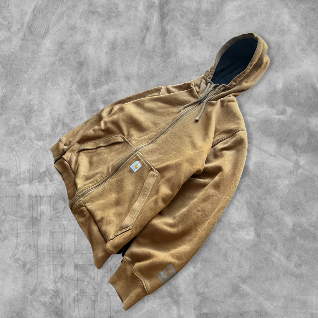 Sandstone Brown Carhartt Thermal Hooded Jacket 2000s (L)