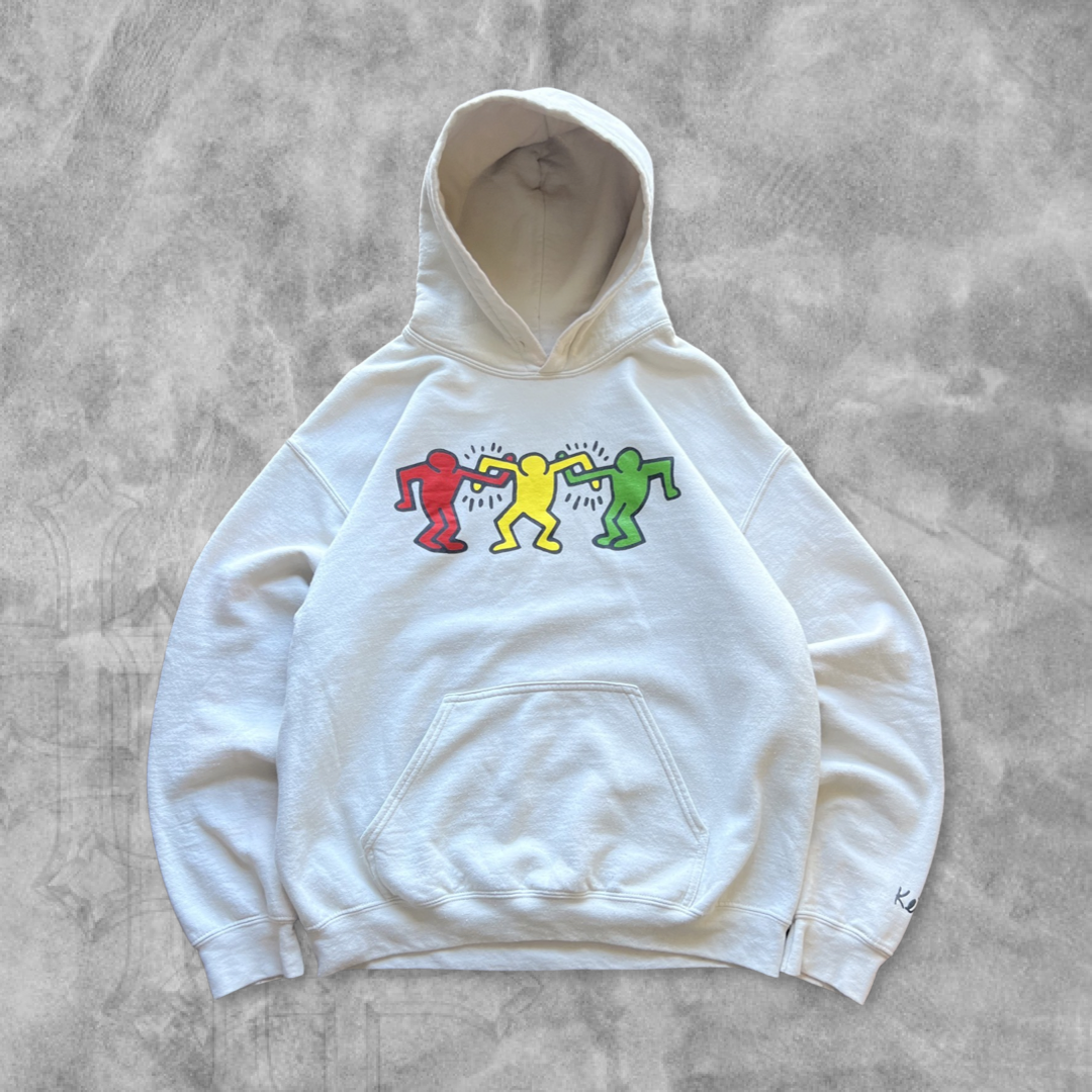 Tan Keith Haring Hoodie 2000s (M)