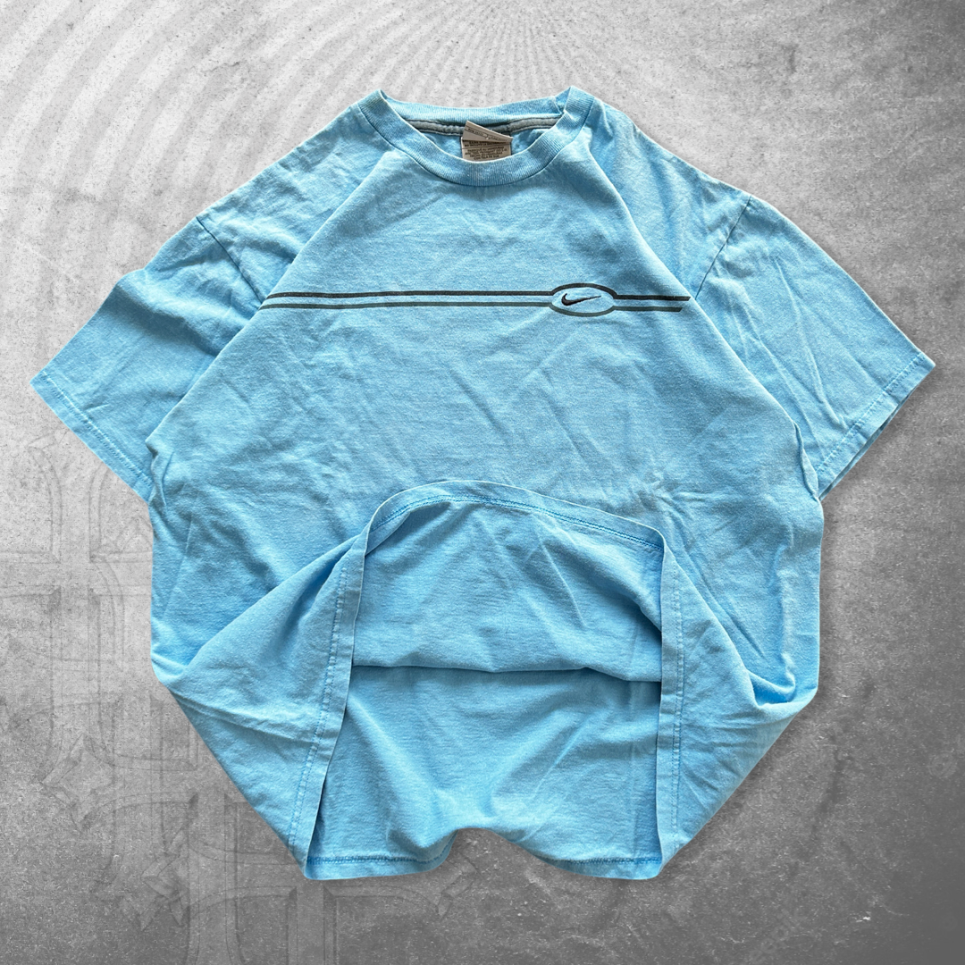 Baby Blue Nike Essential Shirt 2000s (M)