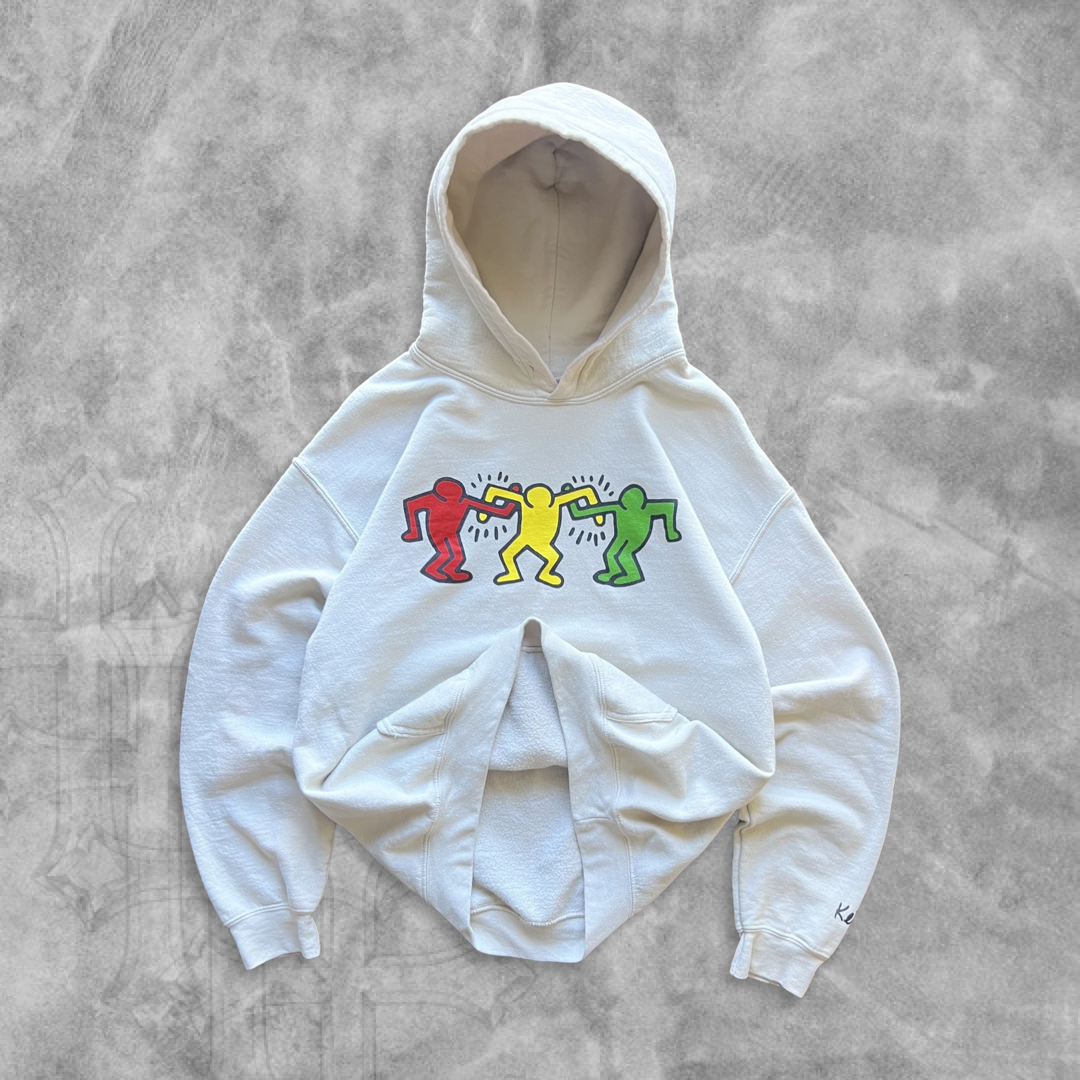 Tan Keith Haring Hoodie 2000s (M)