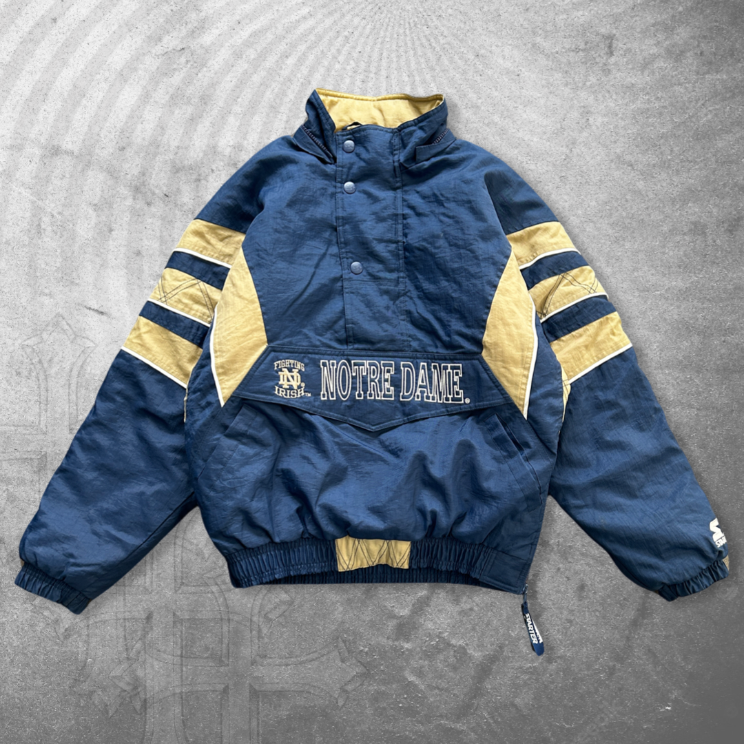 Norte Dame Starter Puffer Jacket 1990s (S)
