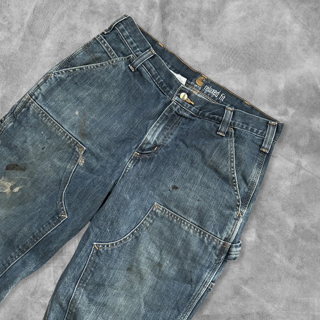 Distressed Carhartt Double Knee Jeans 2000s (32x27)