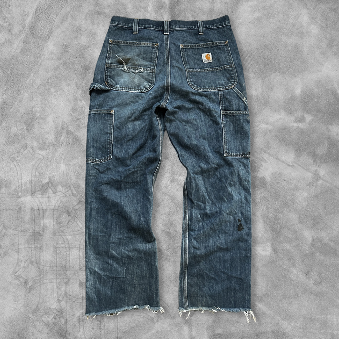 Distressed Carhartt Double Knee Jeans 2000s (32x27)