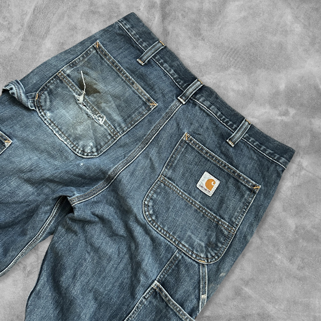 Distressed Carhartt Double Knee Jeans 2000s (32x27)