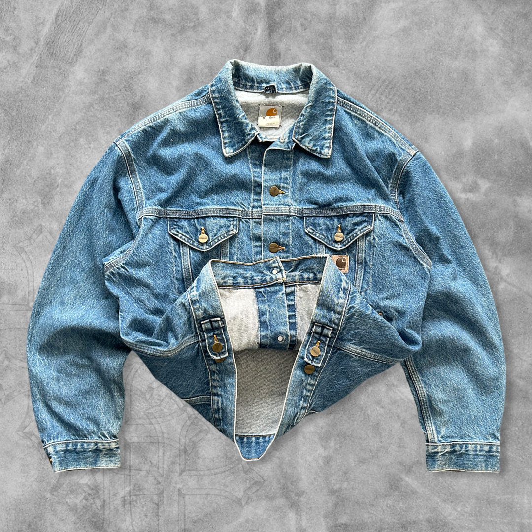 Faded Denim Carhartt Trucker Jacket 1990s (M)