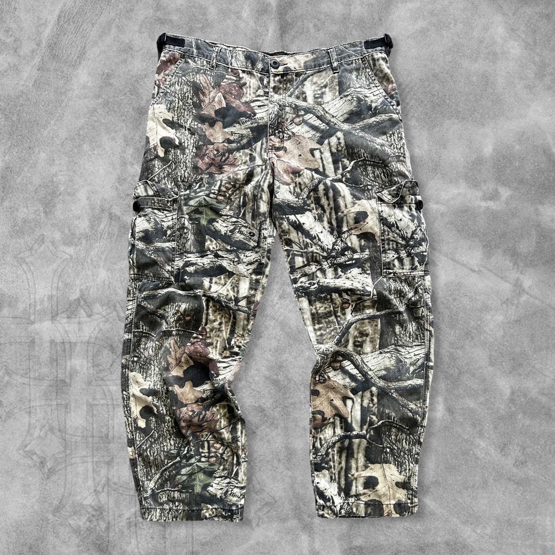 Tree Camo Tactical Cargo Pants 1990s (34x29)