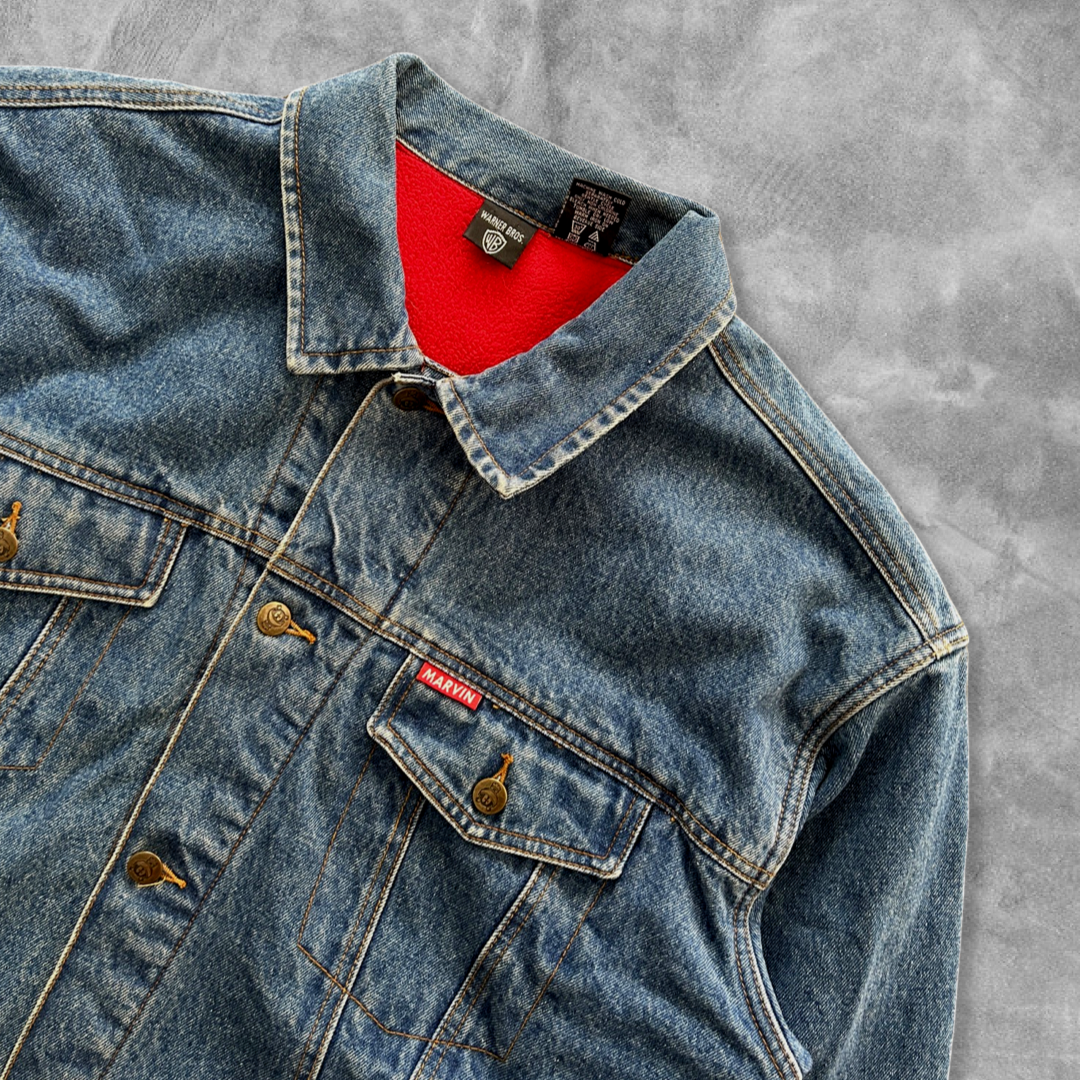 Denim Marvin Martian Trucker Jacket 1990s (L)