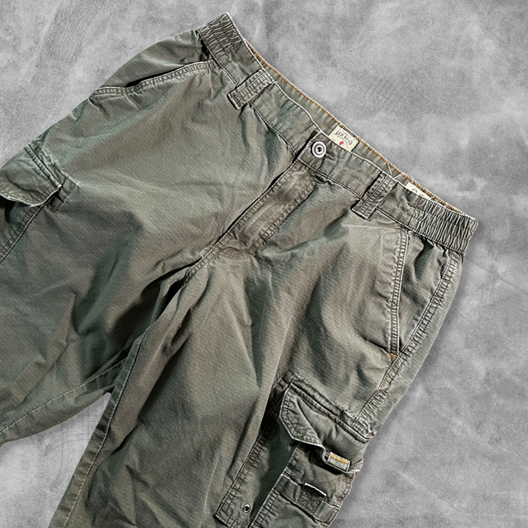 Olive Green Cargo Pants 1990s (36x29)