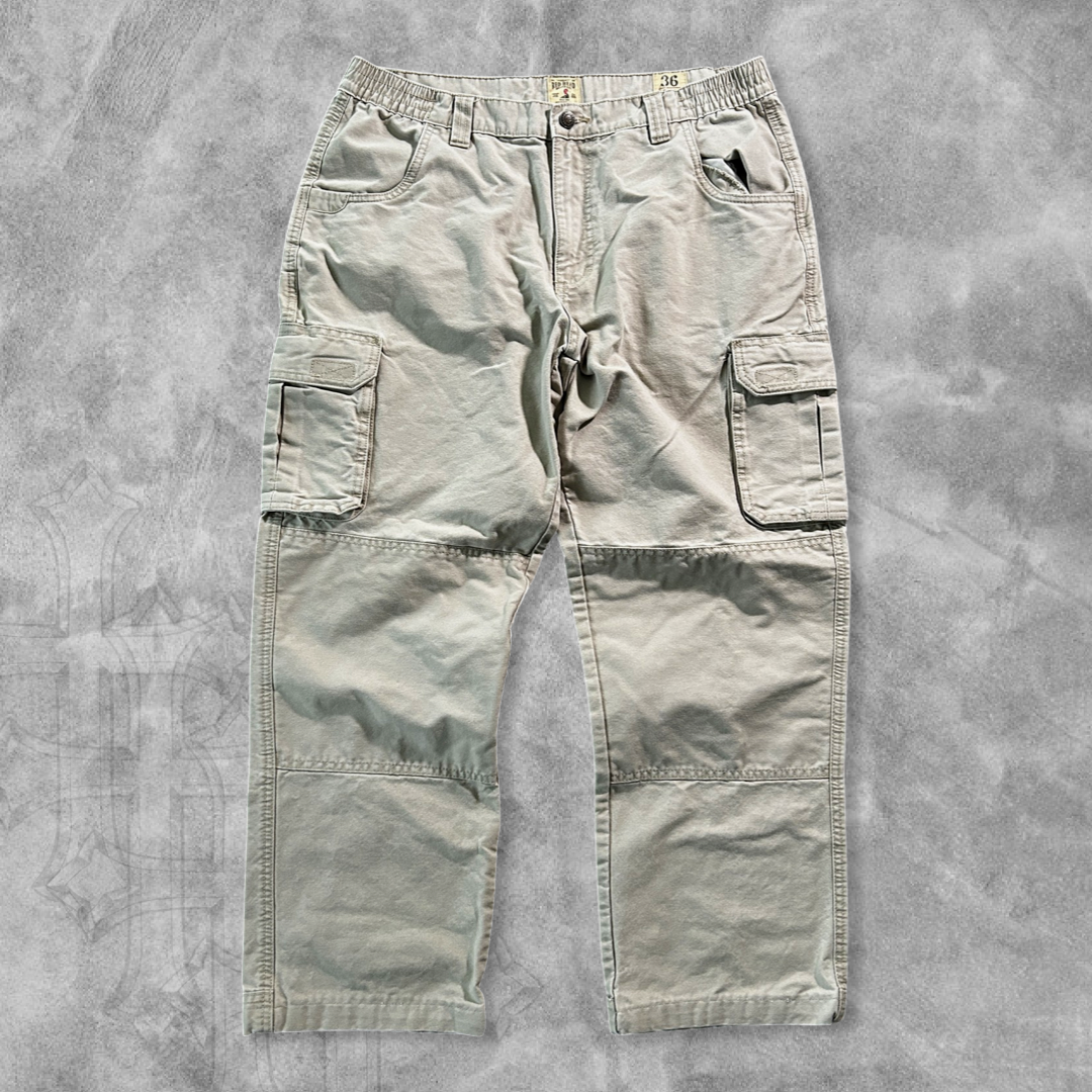 Cream Cargo Double Knee Pants 1990s (36x30)
