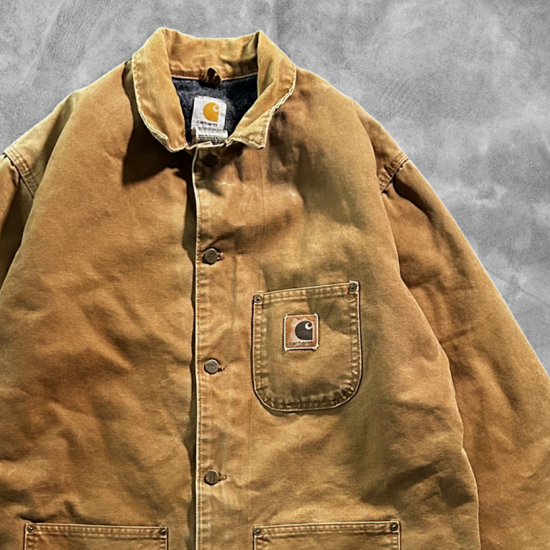 Faded Brown Carhartt Coat 1990s (XL)