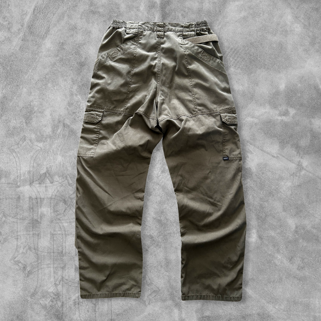Sage Green Tactical Cargo Pants 2000s (34x32)