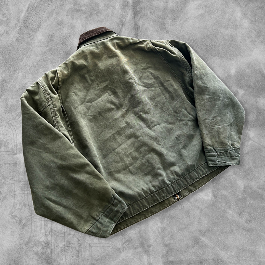 Faded Green Aztec Lined Carhartt Detroit 1990s (XL/XXL)
