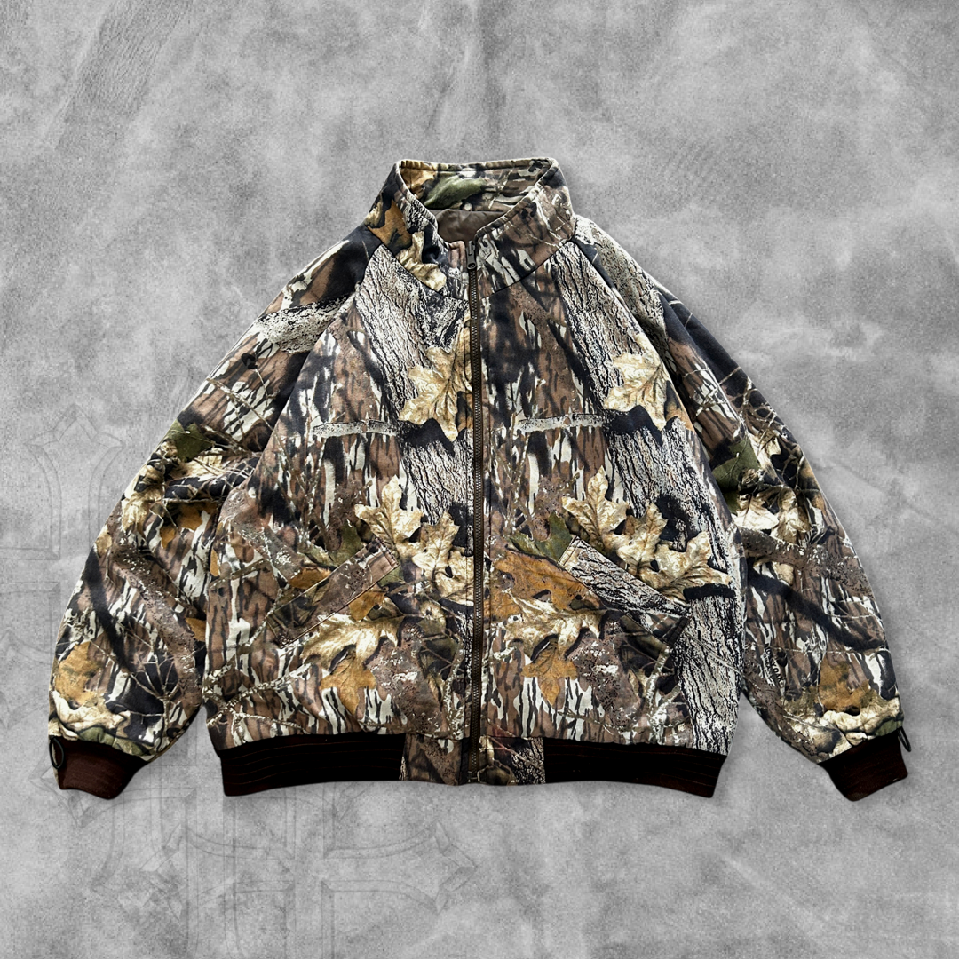 Tree Camo Bomber Jacket 1990s (L)