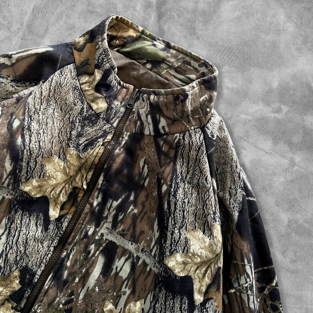 Tree Camo Bomber Jacket 1990s (L)