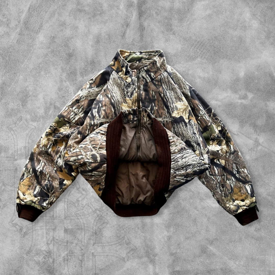Tree Camo Bomber Jacket 1990s (L)