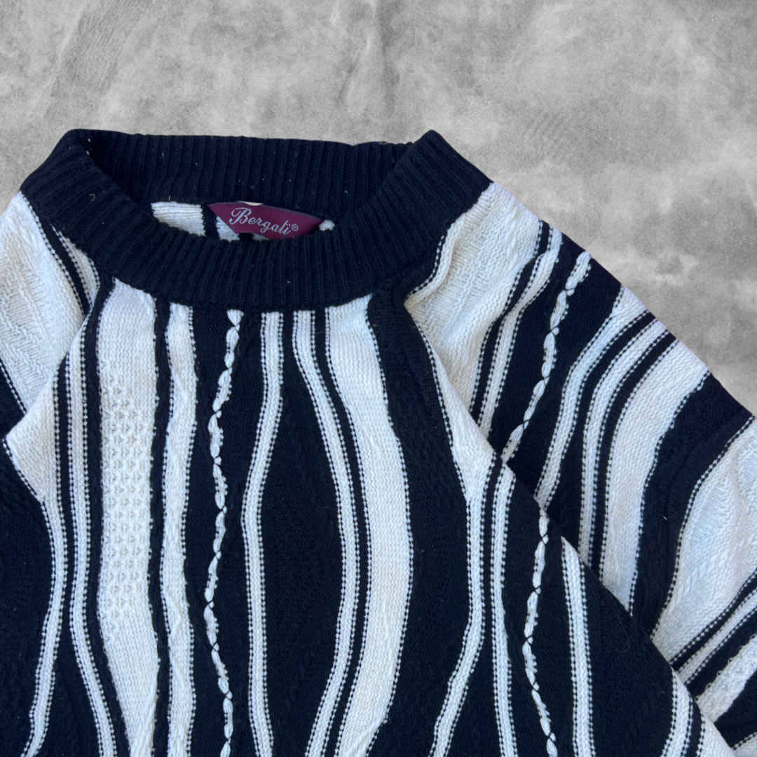 Multicolor Coogi Style Pattern Sweater 1990s (XL)