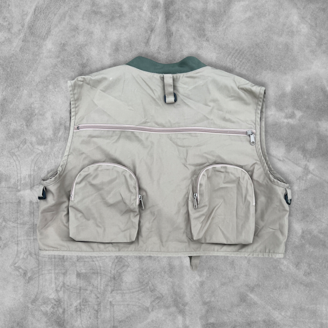 Beige Orvis Tactical Fishing Vest 1990s (L)