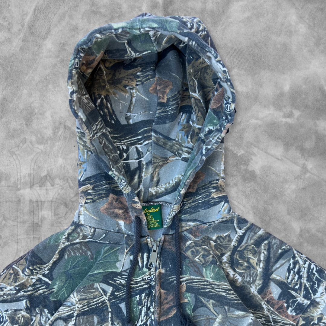 Camo Cabelas Hooded Jacket 1990s (M)