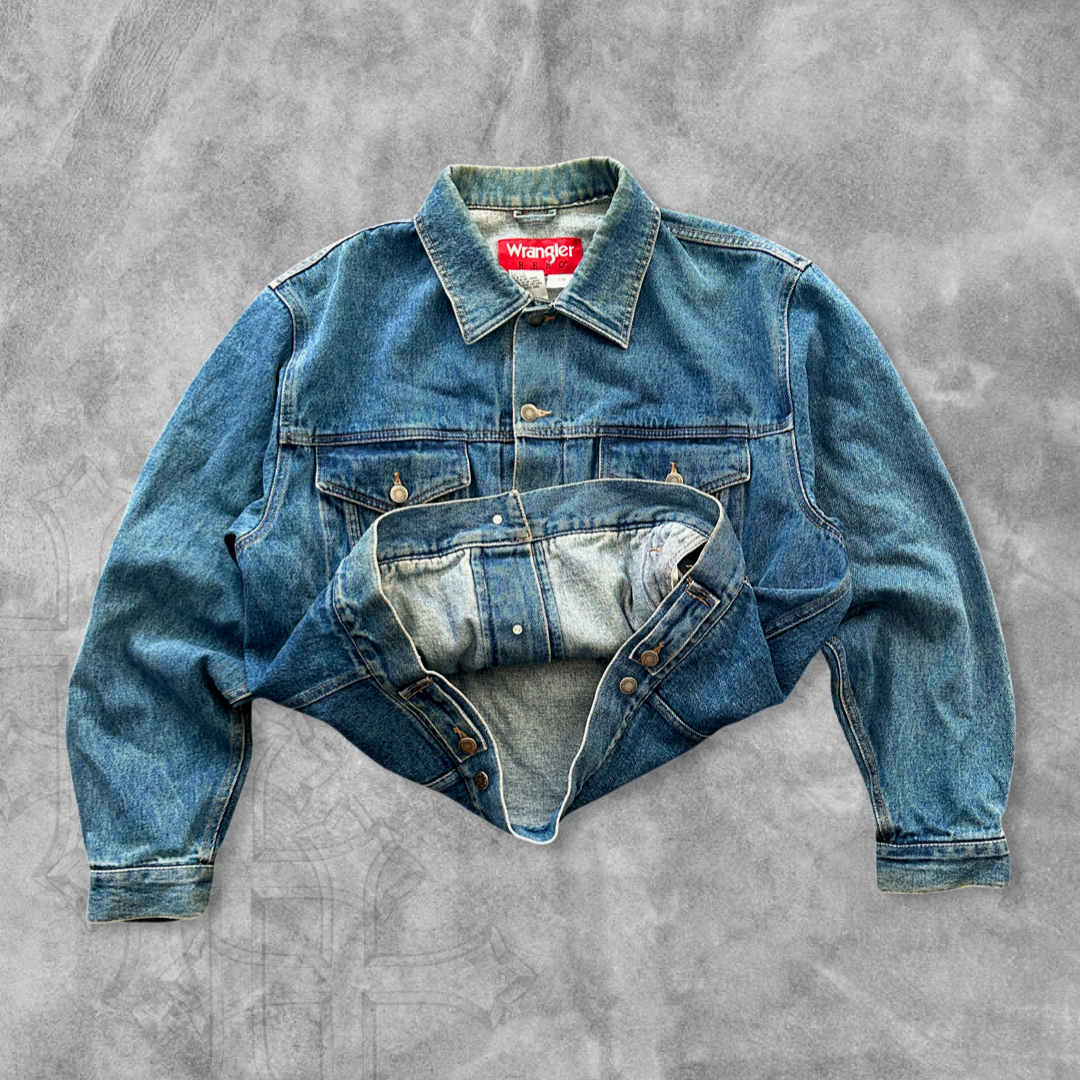 Denim Wrangler Hero Trucker Jacket 1990s (L)