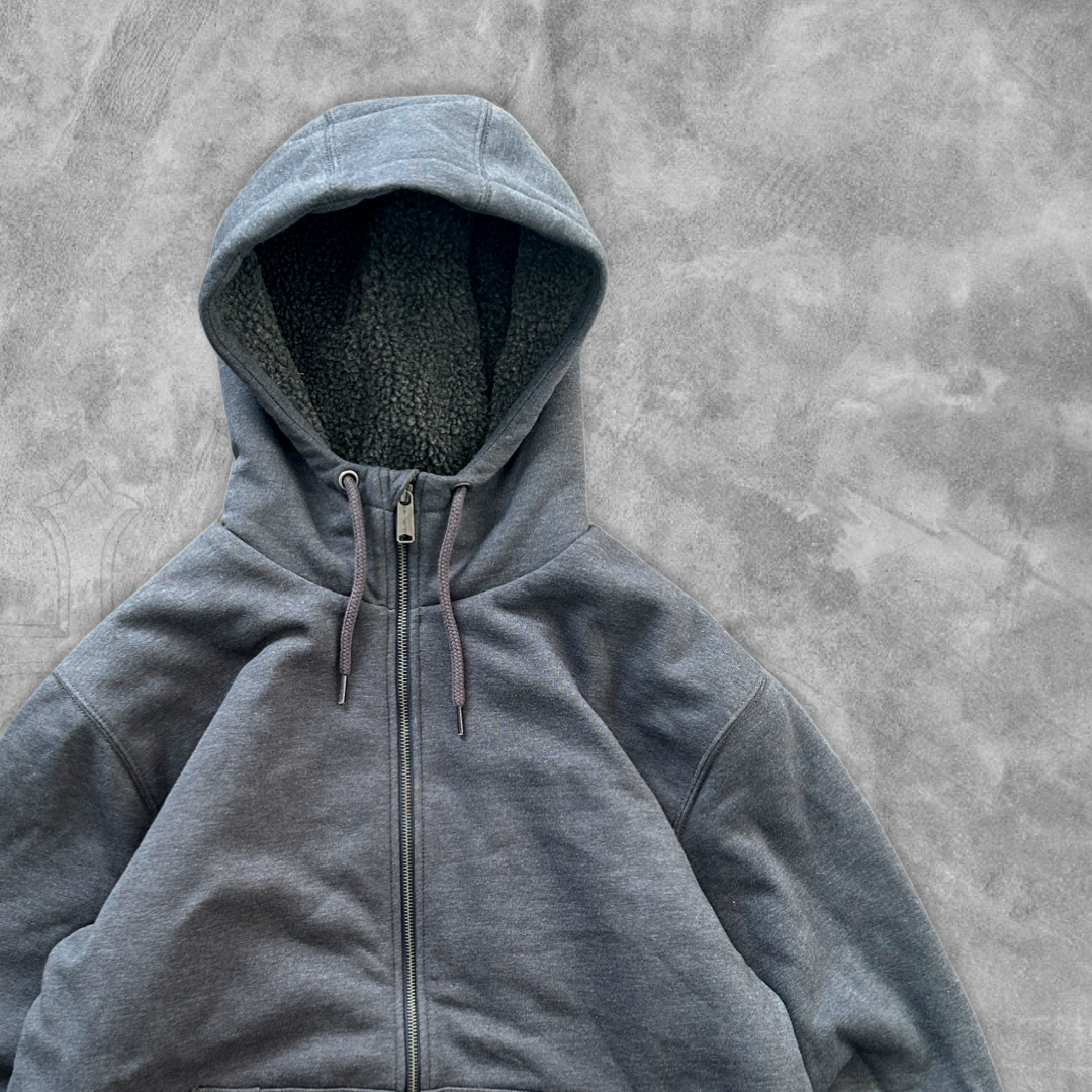 Grey Carhartt Hooded Jacket 2000s (L)