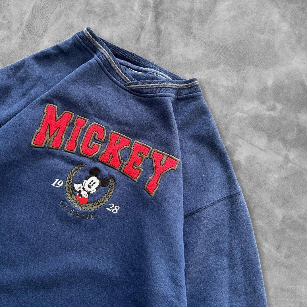 Blue Mickey Mouse Sweatshirt 1990s (L)