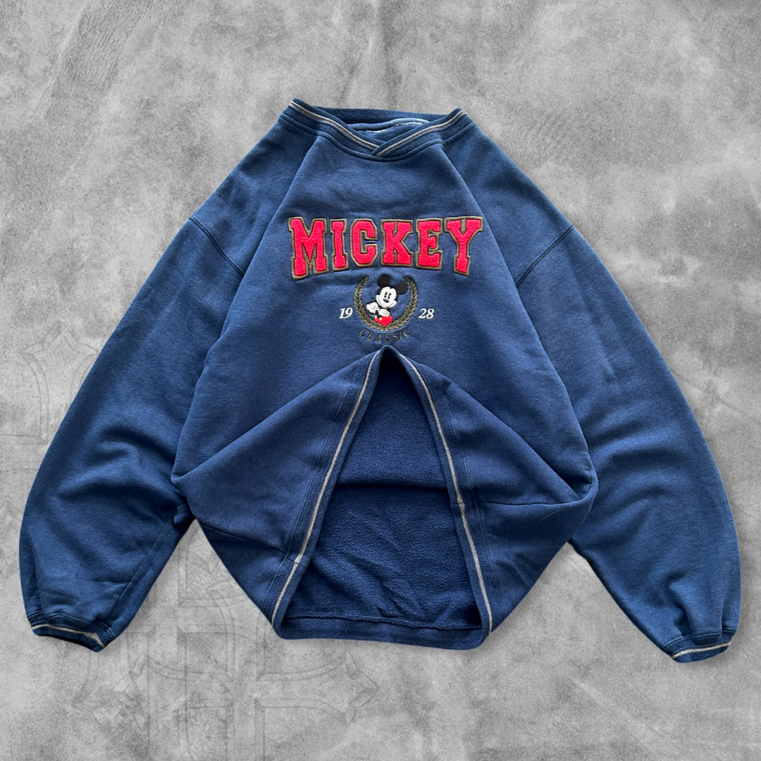 Blue Mickey Mouse Sweatshirt 1990s (L)