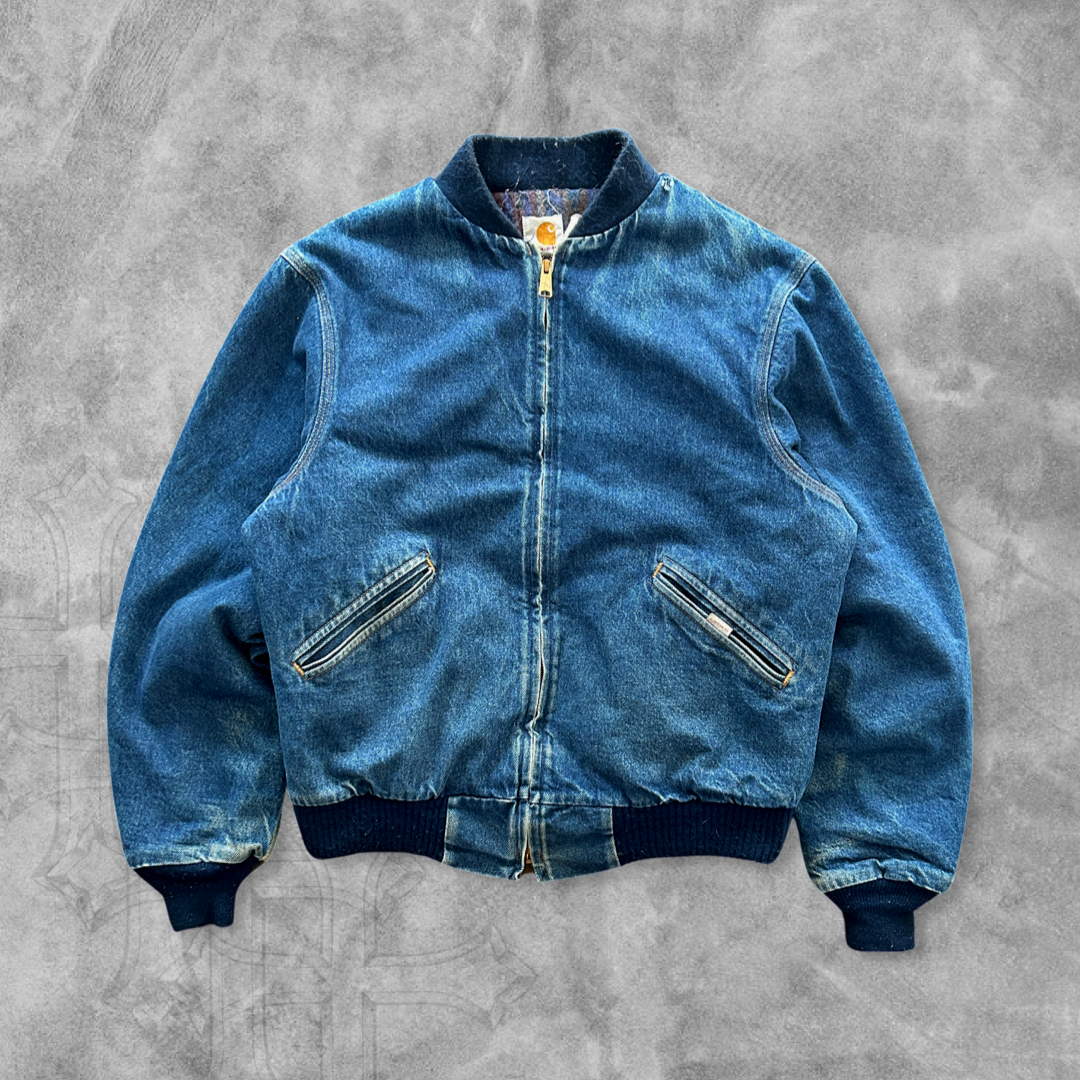 Denim Carhartt Aztec Lined Jacket 1990s (M)