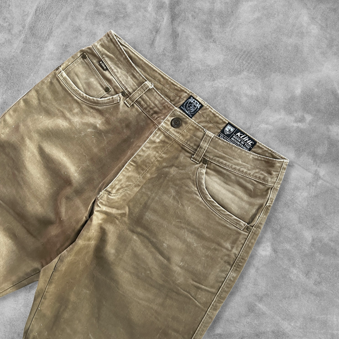 Tan Kuhl Patina Dye Pants 2000s (34x34)