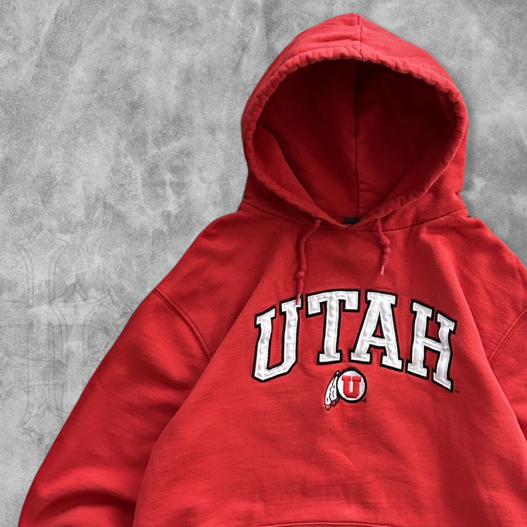 Red Utah Utes Hoodie 2000s (M)