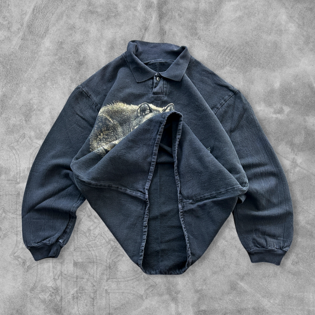 Faded Wolf Henley Sweatshirt 1990s (XL)