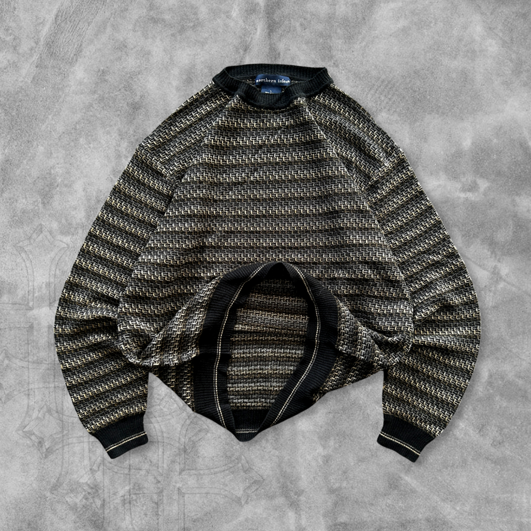 Black Earth Tone Sweater 1990s (M)