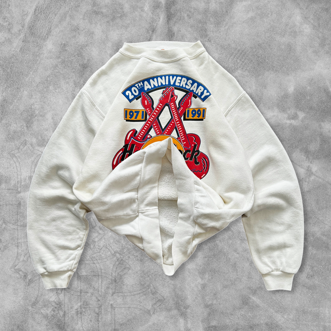 White Hard Rock Cafe Sweatshirt 1991 (S)
