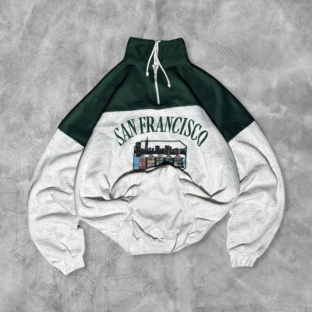 San Francisco Quarter Zip Sweatshirt 1990s (XL)