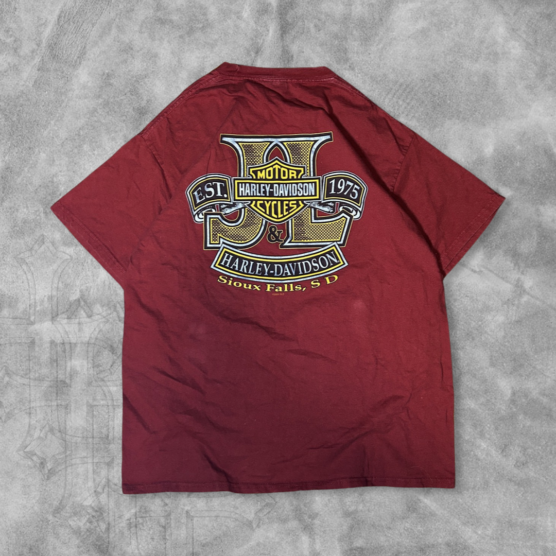 Burgundy Harley Davidson Shirt 2000s (L)