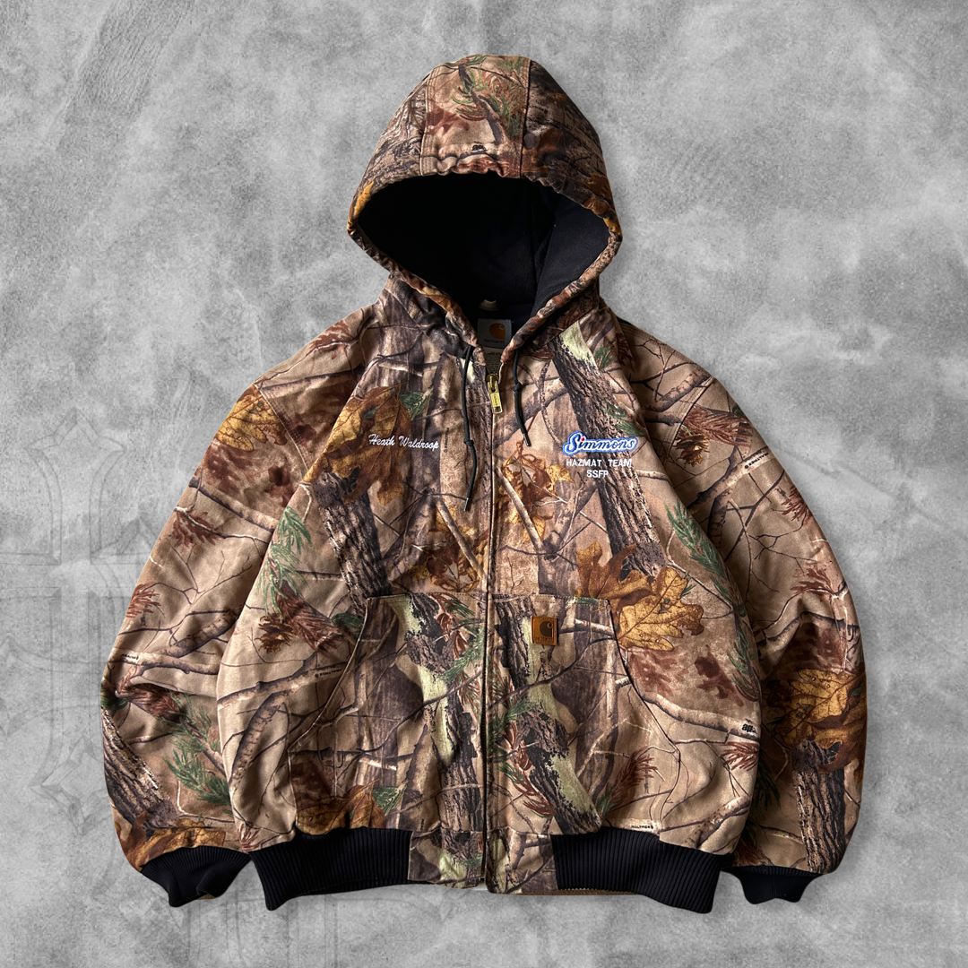 Camo Carhartt Hooded Work Jacket 2000s (L)