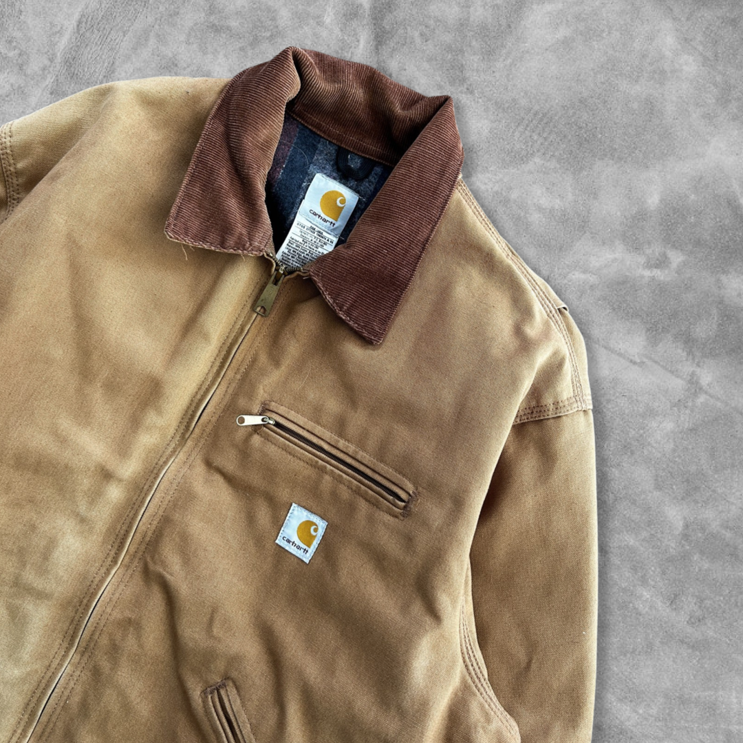 Faded Sandstone Carhartt Detroit Jacket 1990s (XL)