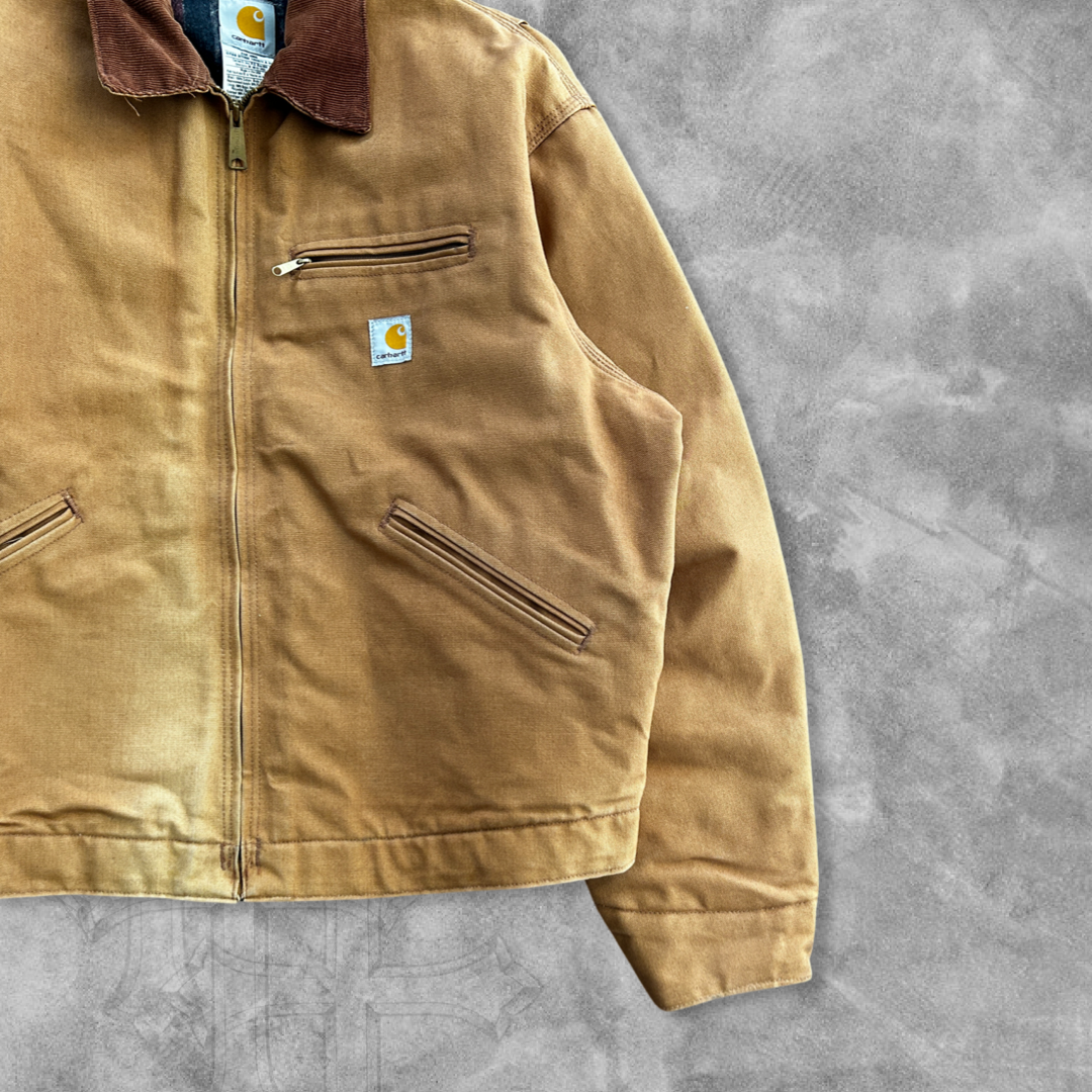 Faded Sandstone Carhartt Detroit Jacket 1990s (XL)