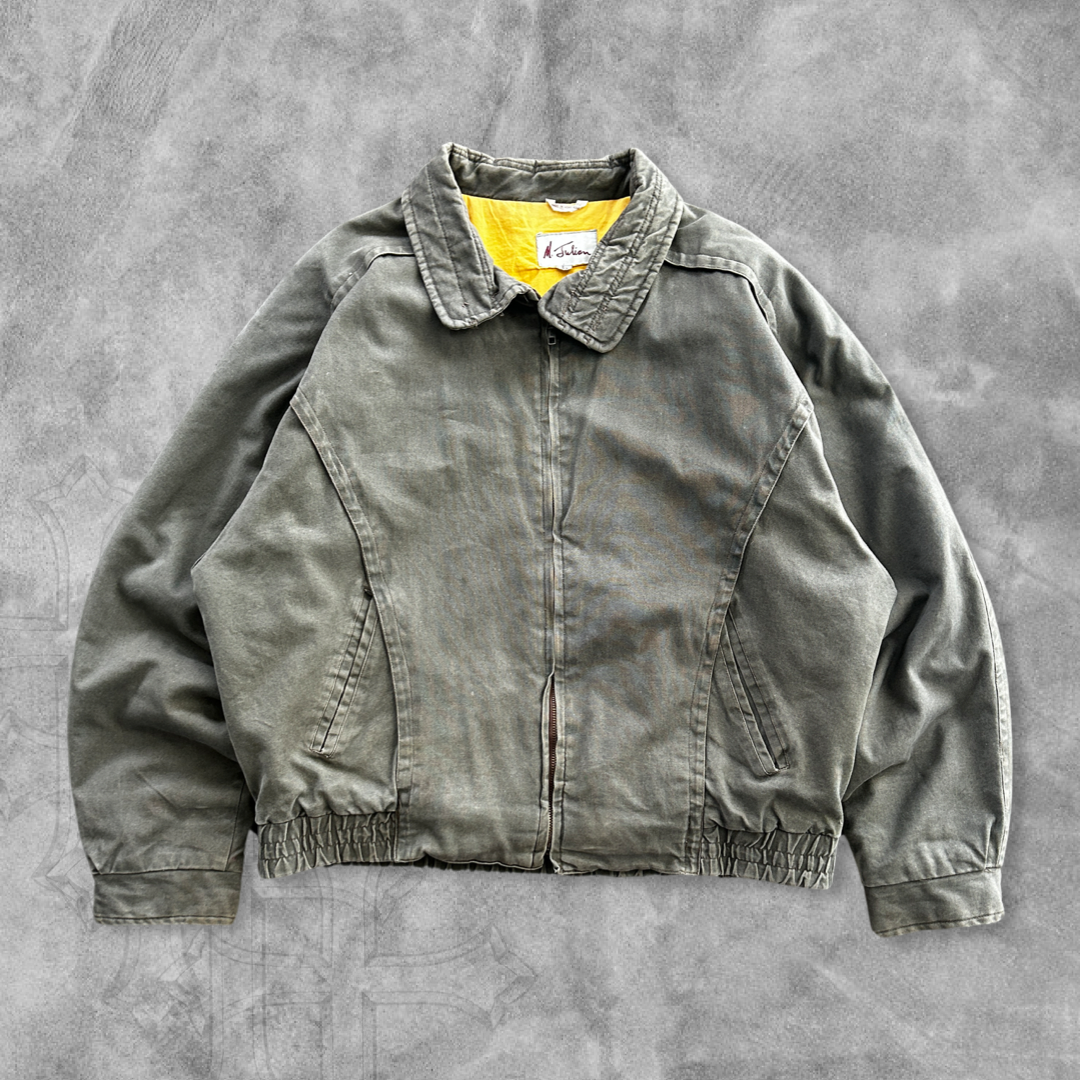 Olive Green Bomber Jacket 1990s (L)