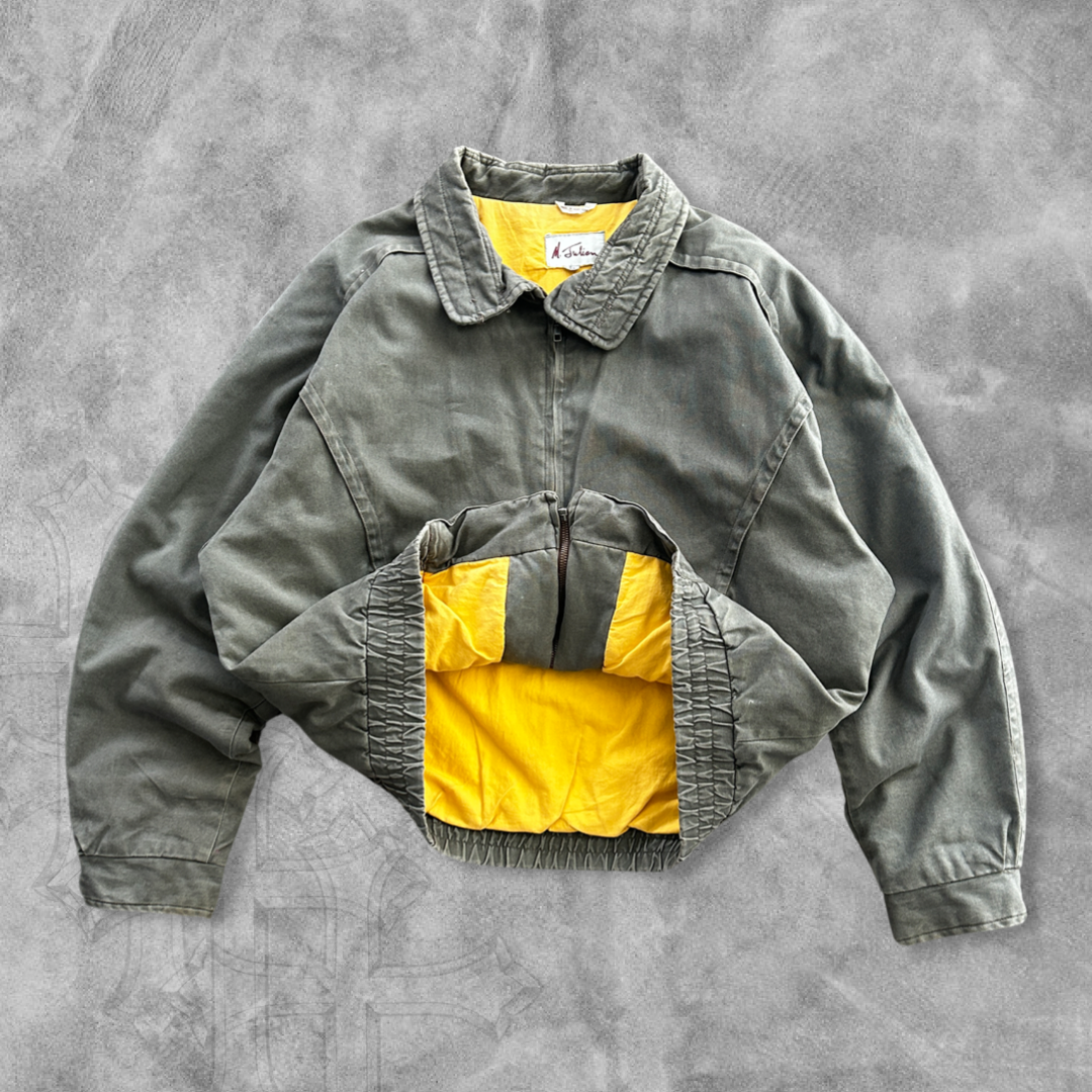 Olive Green Bomber Jacket 1990s (L)