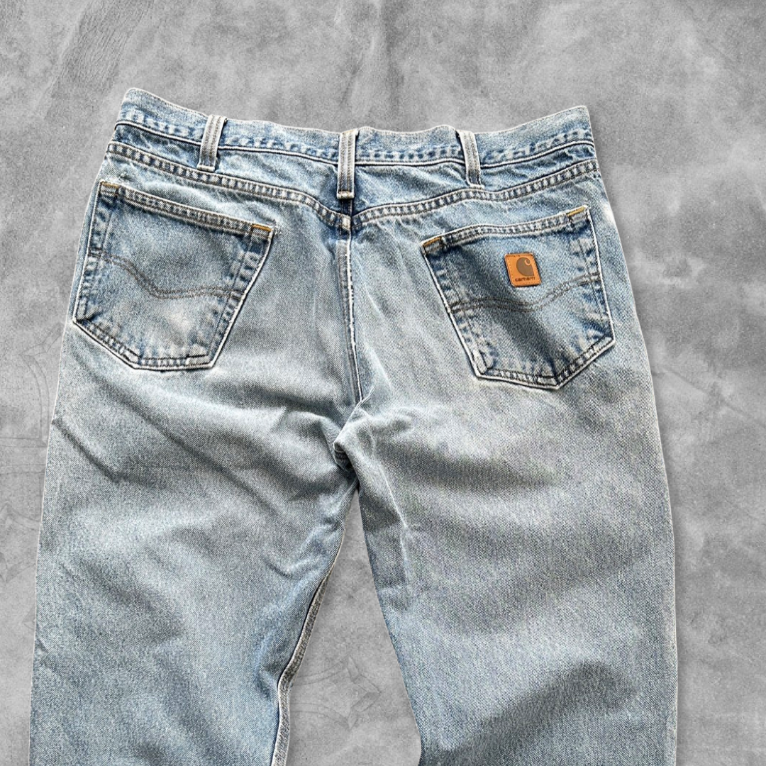 Faded Light Wash Carhartt Jeans 2000s (36x30)