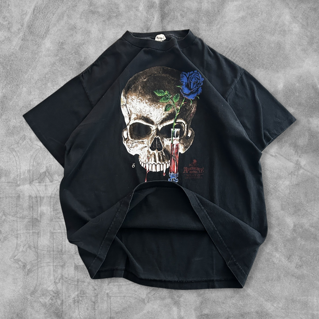 Black Skull Apothecary Shirt 1990s (L)