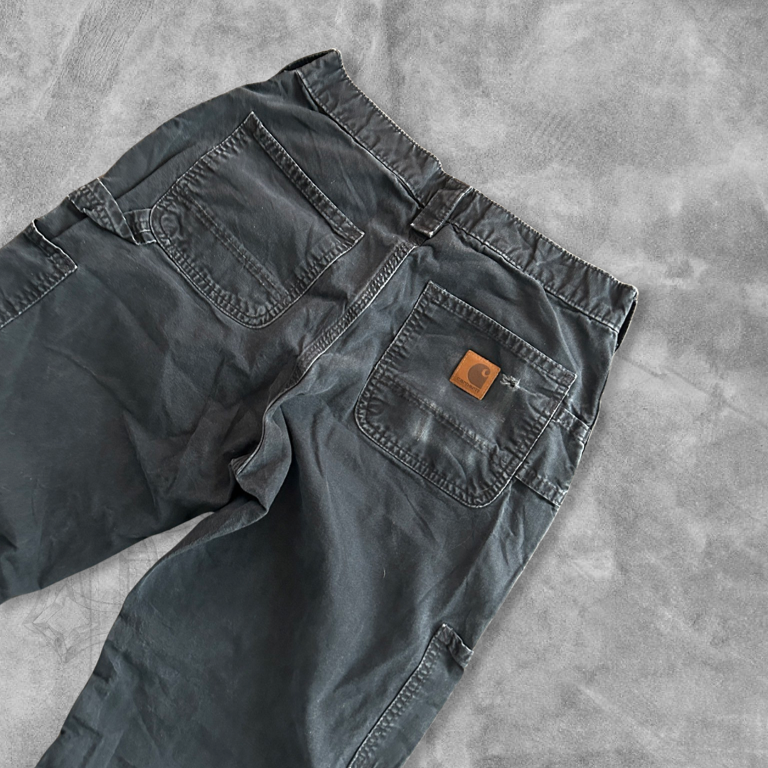 Faded Black Carhartt Carpenter Pants 2000s (30x30)