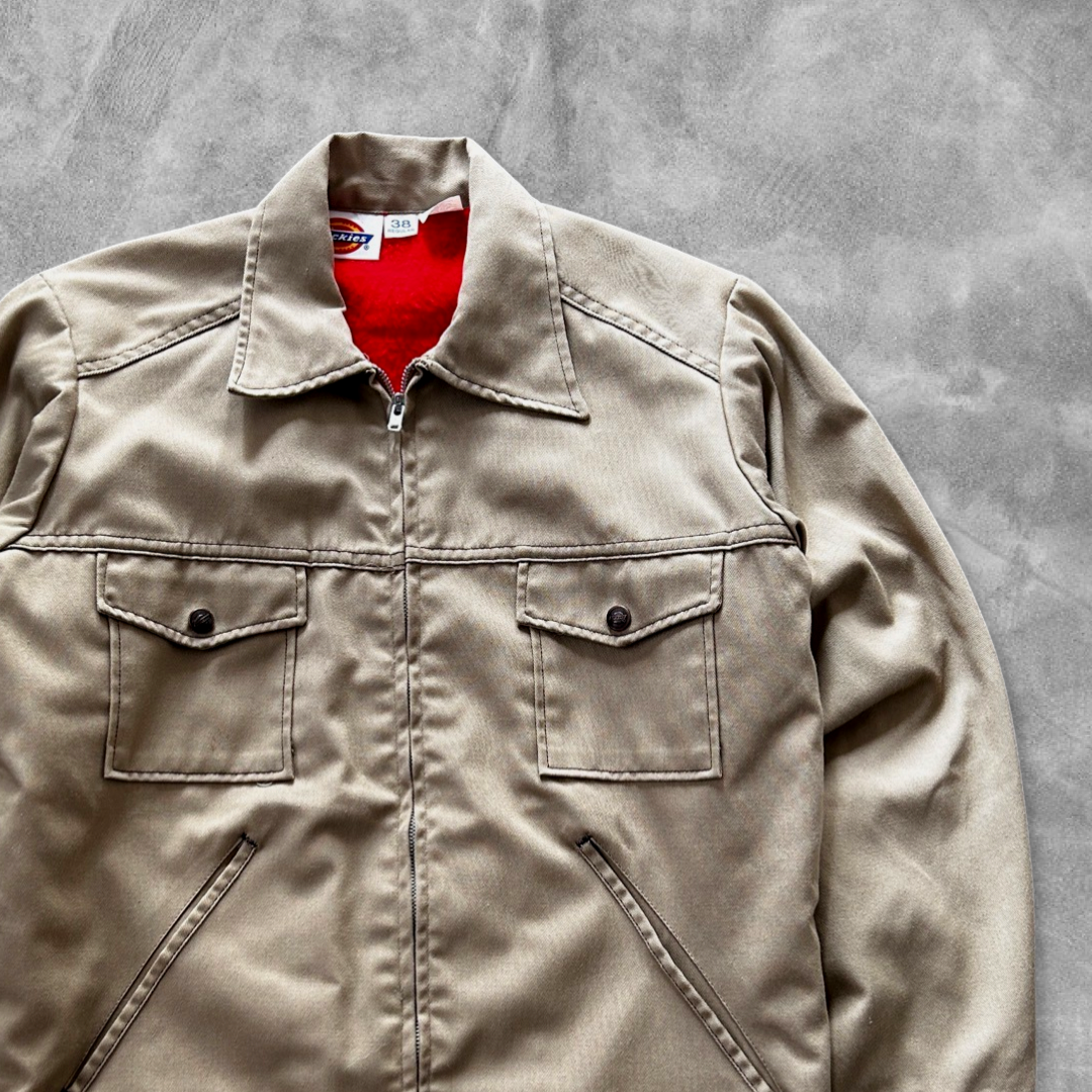 Tan Dickies Lined Work Jacket 1990s (S)
