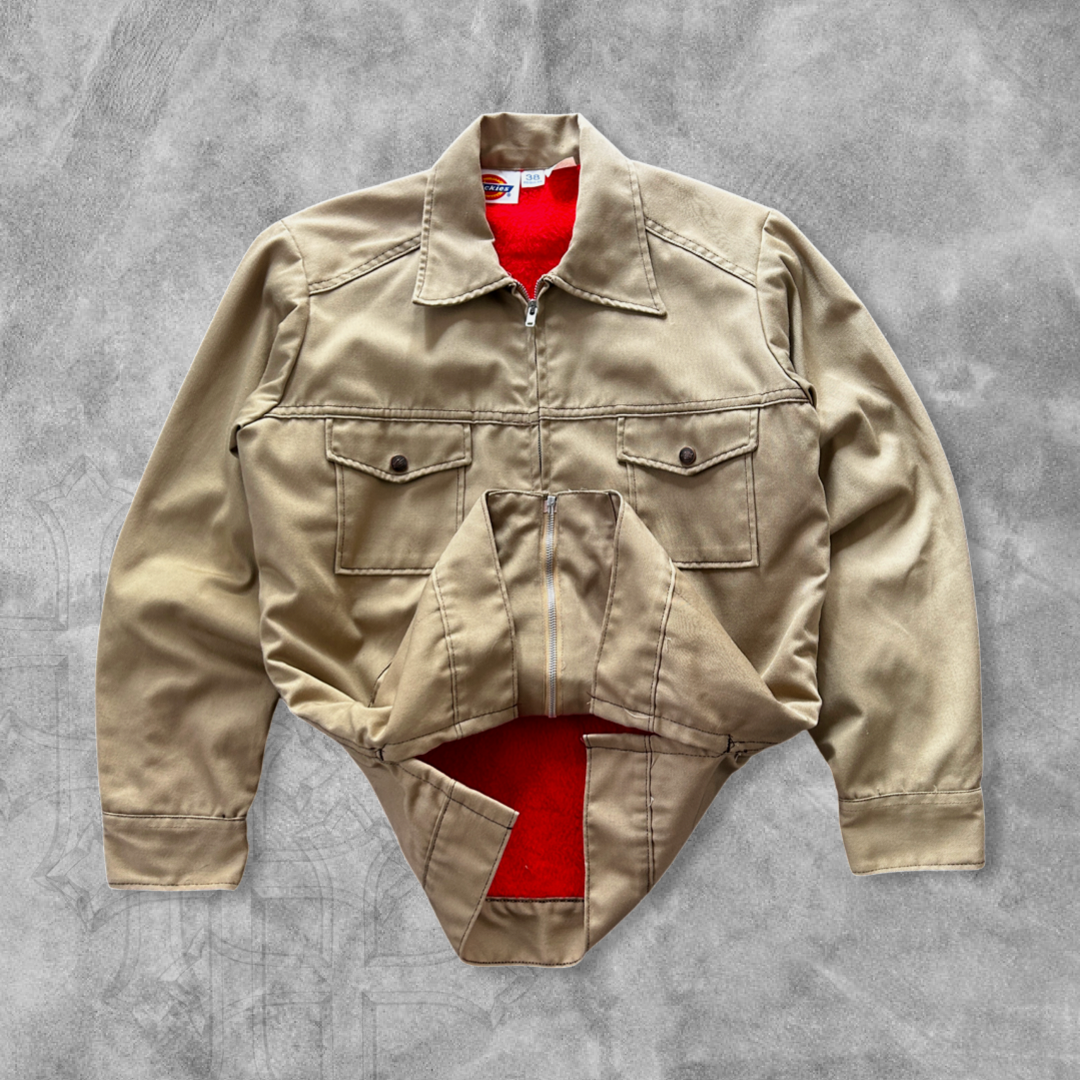 Tan Dickies Lined Work Jacket 1990s (S)